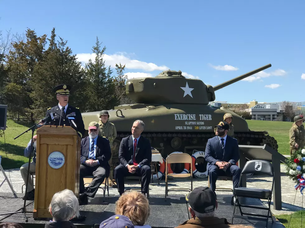 Brig. Gen. Francis Magurn speaking during memorial ceremony. Greg Desrosiers/TSM