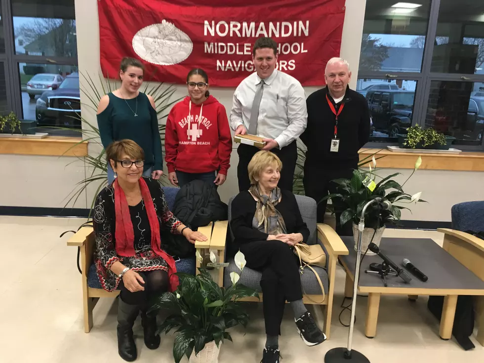 Holocaust Survivor Alfrede Myerson Speaks At Normandin